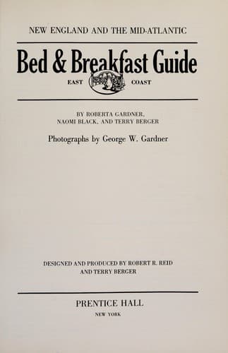 Tapa de Bed & breakfast guide, East Coast