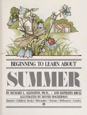 Tapa de Beginning to learn about summer