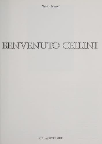 Tapa de Benvenuto Cellini