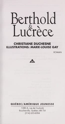 Tapa de Berthold & Lucrece