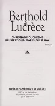 Tapa de Berthold & Lucrece