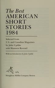 Tapa de The Best American Short Stories 1984