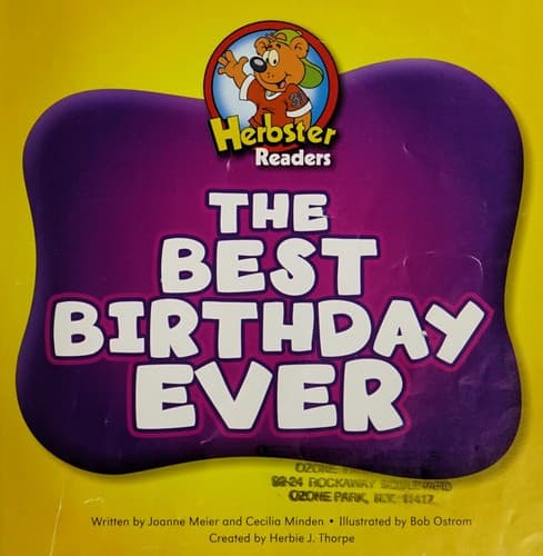 Tapa de The best birthday ever