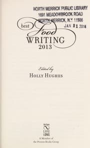 Tapa de Best food writing 2013