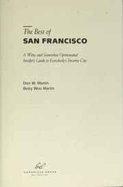 Tapa de The best of San Francisco : a witty and somewhat opinionated insider's guide to everybody's favorite city