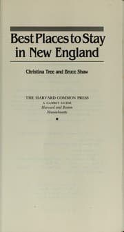 Tapa de Best places to stay in New England