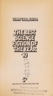 Tapa de The best science fiction of the year #10