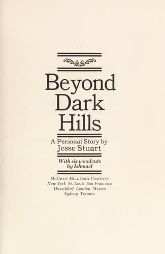 Tapa de Beyond dark hills