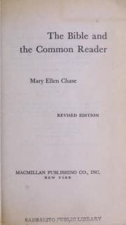 Tapa de The Bible and the common reader