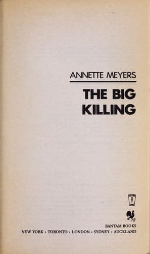 Tapa de Big Killing, The