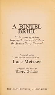 Tapa de A Bintel Brief