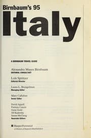 Tapa de Birnbaum's 95 Italy