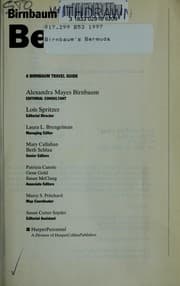 Tapa de Birnbaum's 97 Bermuda