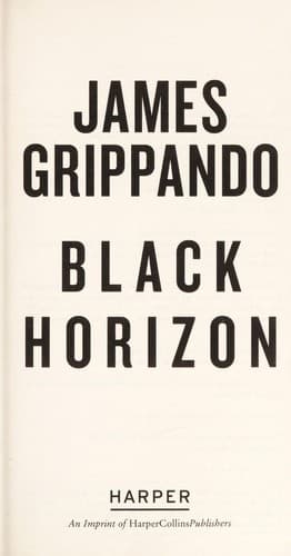 Tapa de Black horizon