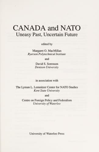 Tapa de Canada and NATO