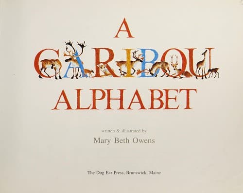 Tapa de A caribou alphabet