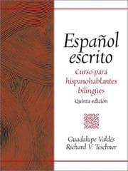 Tapa de Español escrito