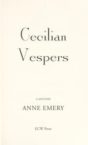 Tapa de Cecilian vespers