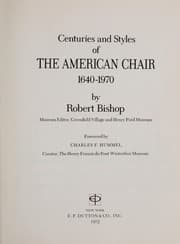 Tapa de Centuries and styles of the American chair, 1640-1970