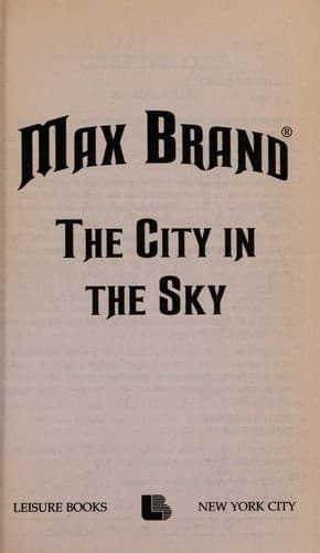 Tapa de The city in the sky