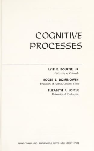 Tapa de Cognitive processes
