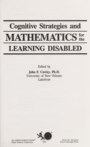 Tapa de Cognitive strategies and mathematics for the learning disabled