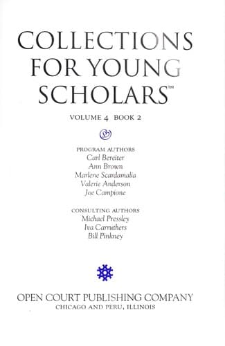 Tapa de Collections for young scholars