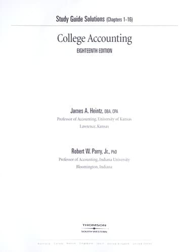 Tapa de College Accounting