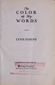 Tapa de The color of my words