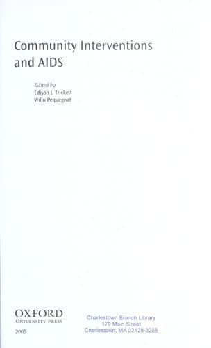 Tapa de Community interventions and AIDS