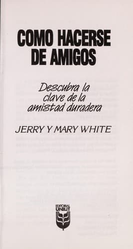 Tapa de Como Hacerse Amigos
