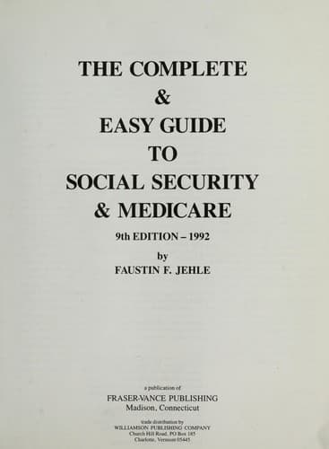 Tapa de The complete & easy guide to Social Security & Medicare