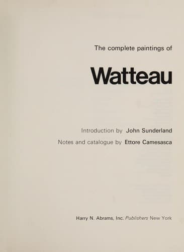 Tapa de Opera completa di Watteau