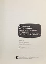 Tapa de Computer integrated manufacturing systems
