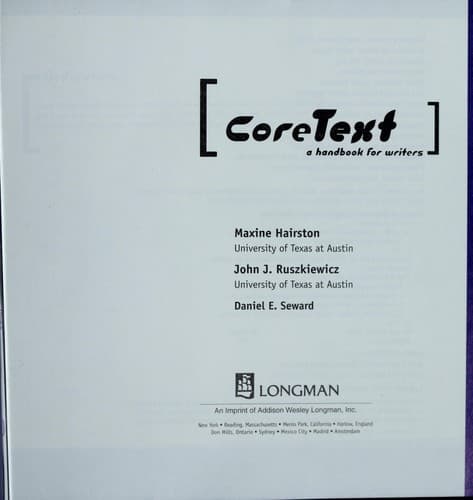 Tapa de Coretext