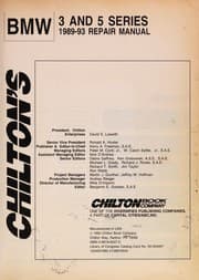 Tapa de Chilton's BMW 3 and 5 series