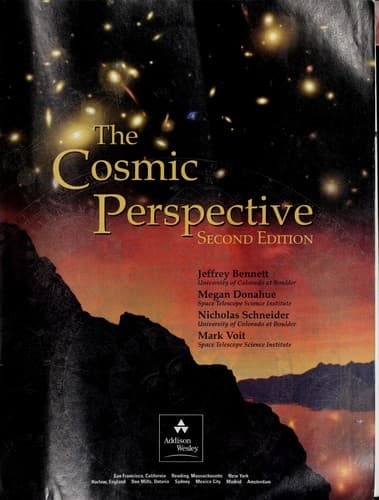 Tapa de The cosmic perspective