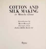Tapa de Cotton and silk making in Manchu China