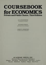 Tapa de Coursebook for Economics, private and public choice, third edition