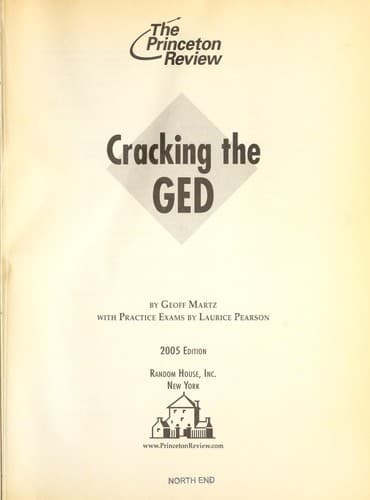 Tapa de Cracking the GED