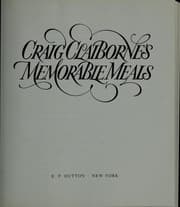 Tapa de Craig Claiborne's memorable meals