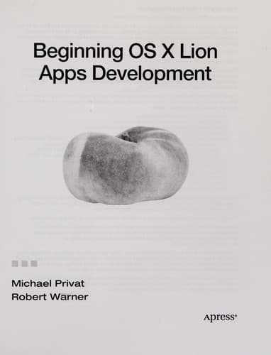 Tapa de Beginning OS X Lion apps development