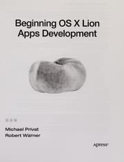 Tapa de Beginning OS X Lion apps development