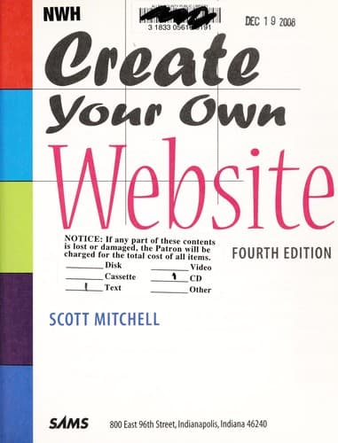 Tapa de Create your own website