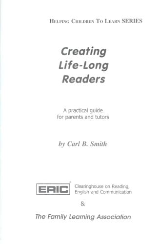 Tapa de Creating Life-Long Readers