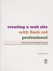Tapa de Creating a web site with Flash CS4 Professional