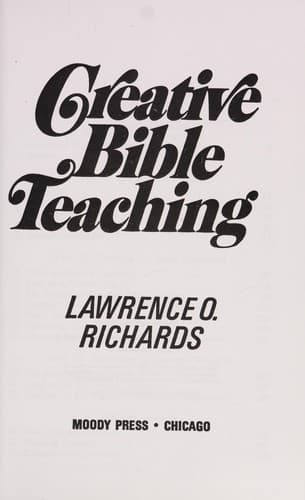 Tapa de Creative Bible teaching