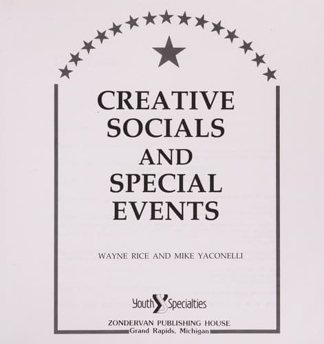 Tapa de Creative socials and special events