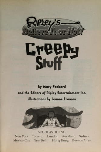 Tapa de Creepy stuff