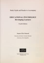 Tapa de Study guide and reader to accompany Educational Psychology: developing learners, fourth edition